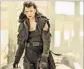  ?? Ilze Kitshoff Sony Pictures / Screen Gems ?? ALICE (Milla Jovovich) in a new “Resident Evil.”