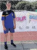  ??  ?? Year 10 pupil Corey Lever from The Heath School in Widnes showcased his hockey umpiring skills at the Merseyside School Games Summer Finals in Liverpool.