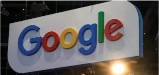  ?? AP PHOTO ?? NEEDS FIXING
The Google logo is photograph­ed at the Vivatech show in Paris, on June 15, 2023. The Japan Fair Trade Commission said on Monday, April 22, 2024, it is ordering search giant Google to adjust the limits set on its advertisin­g searches concerning Yahoo in Japan.