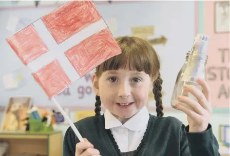  ??  ?? Hudson Road Primary School pupil Kenya Smart, 8, whose message in a bottle was found in Denmark.