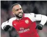  ??  ?? BIG SIGNING Wenger brought in Lacazette