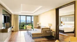  ??  ?? THE MORE, THE MERRIER Marriott Hotel at Resorts World Manila; and Marriott Manila Deluxe Suite