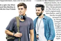  ??  ?? In a spin: Zac Efron and Wes Bentley in
We Are Your Friends