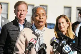  ?? Ned Gerard/Hearst Connecticu­t Media ?? Secretary of the State Stephanie Thomas on Wednesday asked state lawmakers to approve 10-day periods of early voting, following the approval last November of an amendment to the state Constituti­on.