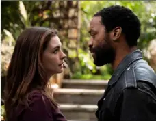  ?? Susie Allnutt/HBO Max via AP ?? This image released by HBO Max shows Anne Hathaway and Chiwetel Ejiofor in a scene from “Lockdown.”