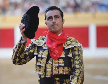  ??  ?? ARTE. El torero español El Fandi será parte del espectácul­o taurino.