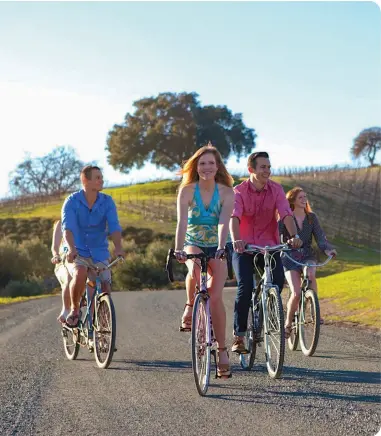  ?? ?? CYCLING AMONG THE VINES, Paso Robles, below.