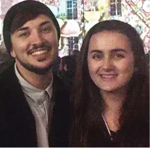  ??  ?? Close: Nikita Murray with half-brother, Martyn Hett who was killed