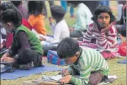  ?? HT FILE ?? The govt plans to start 10 ECED centres in one month on pilot basis, starting from slum clusters and unauthoris­ed colonies.