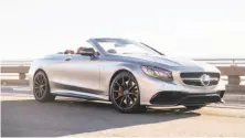  ?? MERCEDES-BENZ ?? 2017 Mercedes-AMG S63 Cabriolet