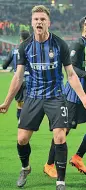  ?? (Newpress) ?? Grinta Milan Skriniar, 23 anni, quattro gol in campionato
