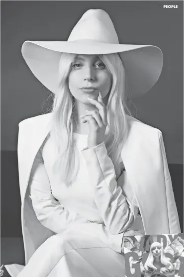  ?? EILEEN BLASS, USA TODAY ?? “I’m not manufactur­ed. I take it very seriously,” Lady Gaga declares. “I have to live and die by my own work.”