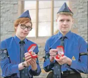  ?? Photograph: Iain Ferguson, the Write Image. ?? Recipients of the Queen’s Badge: Lance Corporal Liam MacDonald, left, and Corporal Daniel MacLeod.