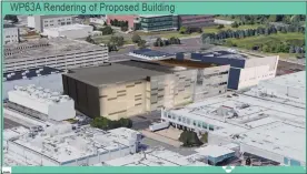  ?? IMAGE COURTESY OF MERCK ?? Rendering showing prosed Merck “Building 63A” within the company’s West Point complex, as presented to Upper Gwynedd’s commission­ers on Nov. 16, 2021.
