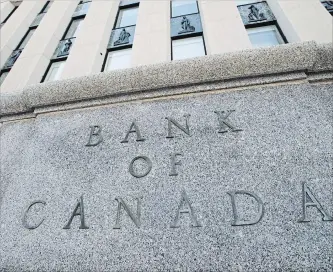  ?? SEAN KILPATRICK
THE CANADIAN PRESS ?? The Bank of Canada says its key interest rate will remain at 1.5 per cent, where it has been since July 11.