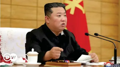  ?? ?? Kim Jong Un has maintained his country will be able to tackle the crisis on its own