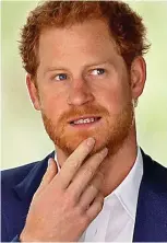  ??  ?? ‘Slowing down-ish’: Prince Harry