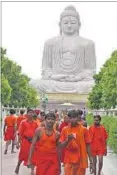  ?? AP DUBE / HT PHOTO ?? File photo of the Buddha statue at Bodh Gaya in Bihar