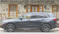 ??  ?? The exterior of the 2019 BMW X7 has a commanding presence — partly due to its imposing 5.1-metre length.