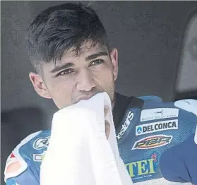  ?? FOTO: GETTY ?? La cara de sufrimient­o de Jorge Martín. Pese a su lesión en la muñeca rozó la pole