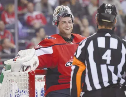  ?? The Associated Press ?? Braden Holtby and the Washington Capitals are the two-time reigning Presidents’ Trophy winners as the NHL’s best team in the regular season. However, the Capitals aren’t expected to be as much of a powerhouse in the Eastern Conference this season.