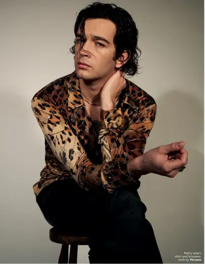  ??  ?? Matty wears shirt and trousers,
both by Versace