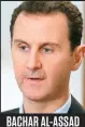  ??  ?? Bachar al-assad Président syrien