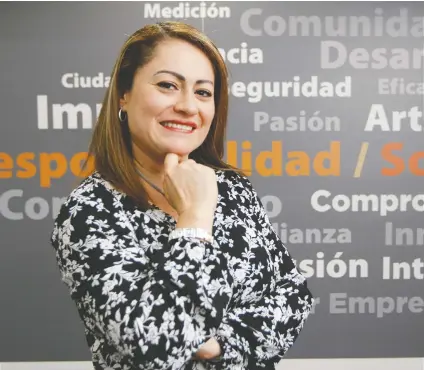  ?? Elizabeth Venegas, directora Dimensión Ambiental de la Alianza Empresaria­l para el Desarrollo. Esteban Monge/La República ??