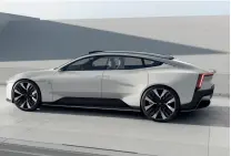  ??  ?? Den nye Polestar bliver en direkte konkurrent til Tesla Model S.