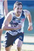  ?? Picture: SARAH REED ?? Eddie Betts at training this week.