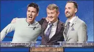  ?? USA ?? James Holzhauer, Ken Jennings and Brad Rutter competed for glory and a $1 million prize on ABC’s “Jeopardy! Greatest of All Time” tournament.