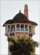  ?? GREG LOVETT / THE PALM BEACH POST ?? Security personnel were on duty Wednesday in the tower at Trump’s Mar-aLago estate.