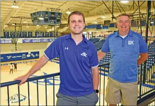  ?? STACI VANDAGRIFF/THREE RIVERS EDITION ?? Madison Leach, left, and Kirk McDonald are the new head coaches for the boys and girls basketball teams, respective­ly, at Bald Knob High School. Leach has been an assistant basketball coach at Sheridan High School for the past five seasons, and McDonald has been an assistant for 12 years at Vilonia High School.