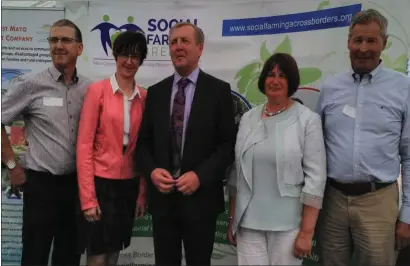  ??  ?? At the launch are Tom Bermingham, WLD, Maura Canning, IFA Farm Family Committee, Minister Michael Creed, Marie Redmond and Liam O Byrne, Wexford IFA.