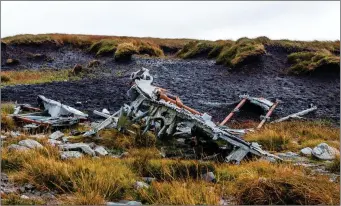  ?? Pics: ?? The plane crashed in poor weather on 9 December 1943. Ian Mitchinson.