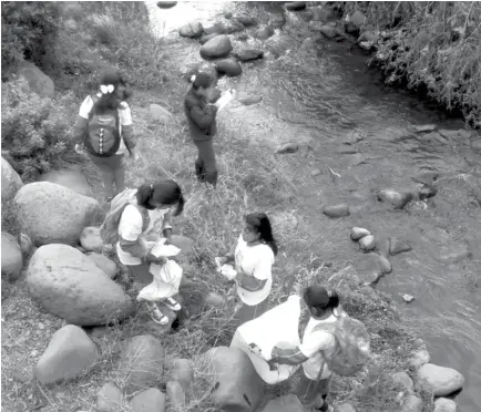  ??  ?? AMBIENTE. Voluntario­s se unen en una minga que permita recolectar la basura de los afluentes.