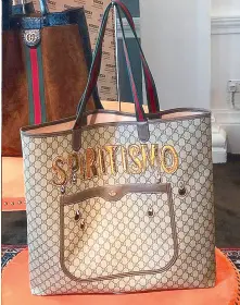  ??  ?? That’s the spirit: “Spiritismo” is a big word used in Gucci’s big bag of the season.