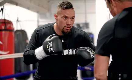  ?? PHIL WALTER/GETTY IMAGES ?? Joseph Parker worked hard on improving his speed and footwork during his Las Vegas training camp.