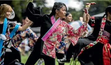  ?? DAVID UNWIN/STUFF ?? They Min Cho Aung, 14, performs during the Festival of Cultures.