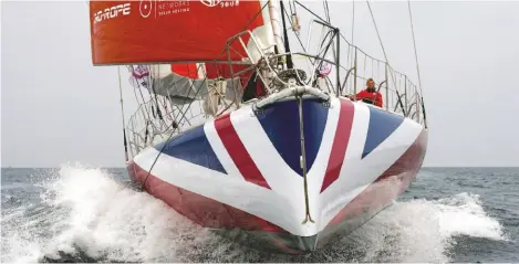  ??  ?? True Brit: Pip Hare will be flying the flag for Britain in the 2020/21 Vendée Globe