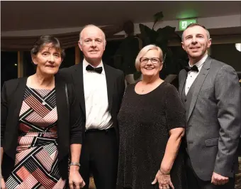  ??  ?? Geraldine and Dermot O’Mahony, Sheila Casey and Maudie Healy at the Kerry Stars Black Tie Ball in the Malton, Killarney on Friday.Photo by Michelle Cooper Galvin