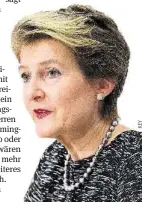  ??  ?? Bundesräti­n Simonetta Sommaruga.