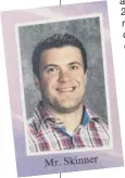  ??  ?? Orenda Elementary School fifth-grade teacher Brian Skinner in a 2017 district yearbook.