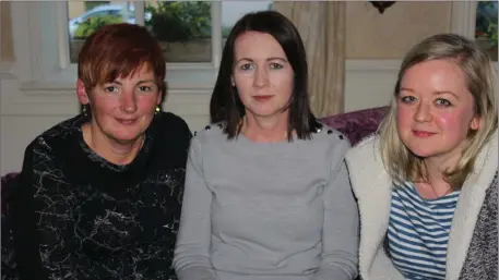  ??  ?? L- R: Fiona Quilter, Miriam Morrison and Avril Winters who are all part of the North West Lyme Group and suffer from Lyme Disease.