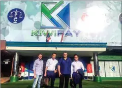  ?? KIWIPAY ?? KiwiPay and Meal Temple are set to merge to enter more frontier markets with a new app called KiwiGo.