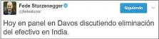  ??  ?? DAVOS. Sturzenegg­er disertó sobre el tema.