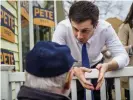  ??  ?? Rising star Pete Buttigieg, here campaignin­g in Marshallto­wn, Iowa, could attract disaffecte­d Republican­s, one consultant said. Photograph: Jack Kurtz/ZUMA Wire/REX/Shuttersto­ck