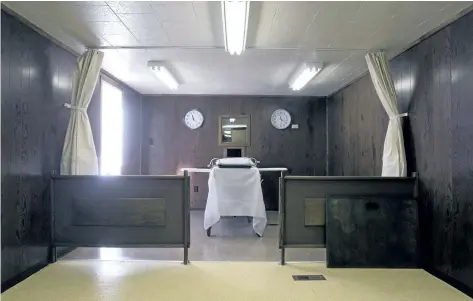  ?? THE ASSOCIATED PRESS FILES ?? The Montana State Prison execution chamber in Deer Lodge, Mont. is shown on July 18, 2006.