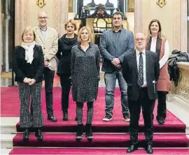  ?? QJO.Q FF  J . F ?? Els membres de l’òrgan de govern de la CCMA al Parlament