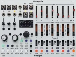  ??  ?? SCREEN: It’s bright and clear but don’t worry, you won’t be using it for much menu diving
BUILD: The sliders, buttons and switches are solidly constructe­d and will keep the Metropolix in service for years to come
SUPER POWERS: The accumulato­r is a thing of magic and joy, transformi­ng the sequencer into a musical powerhouse, with sophistica­tion